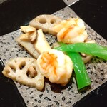 聖紫花 - 大エビ味噌炒め