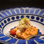TOSAGE - 毛蟹と蘭王　冷製パスタ
