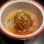 Washokubaru Otooto - レンコン饅頭と根菜のズワイガニあんかけ