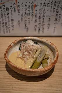 Riri Suzunoya - ホタテと四方竹の酢みそ合え