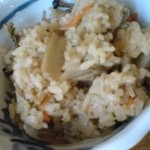 らーめん砦 - セットの炊き込みご飯