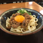 三笠うどん - 肉たまうどん