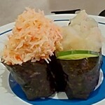 無添くら寿司 - 我が子が頼んだ 本ずわいかに軍艦２種 (税込)250円 ※拡大 (2022.11.05)