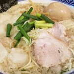 塩そば専門店 桑ばら - 大葉背脂MIX雲呑そば