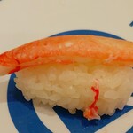 無添くら寿司 - 丸ずわい棒肉 1貫 (税込)115円 ※拡大 (2022.11.05)