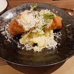 築地 BistroMasa - 白子の春巻き仕立て・ジャガイモのエクラゼ