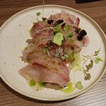 築地 BistroMasa - ヒラマサのカルパッチョ