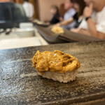 松寿司 - 天草の雲丹。淡路よりも濃厚ですね。