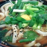 手打ちうどん磴 - ごまネギうどん
