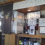 喜Raku - 201305 喜Raku 店内⇒（メニューがたくさん！