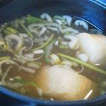 喜Raku - 201305 喜Raku お刺身定食　（750円）味噌汁