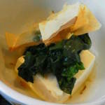 喜Raku - 201305 喜Raku お刺身定食　（750円）小鉢（お浸し＆冷奴