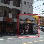 201305　喜Raku　ここだよー(゜o゜)！・・・横の駐車場に停めてもイイんすかね(゜o゜)？