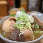 煮込 蔦八 - 煮込み小さい方で玉子入りでネギもお願い！