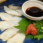 煮込 蔦八 - 河豚のたたき！日本人でよかったわー