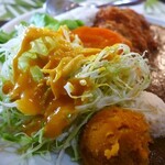 サヤカフェ - ミルポワカレーライス・スキンレスチキン