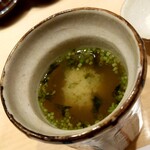 すし丈 - あおさのお味噌汁