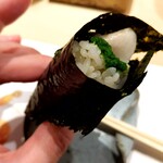 すし丈 - 喉黒手巻き