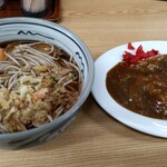 花丸そば - 『ｶﾚｰｾｯﾄ（そば）』と『たまご』