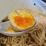 味つけ玉子　割ってみました