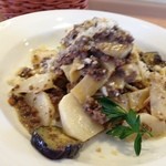 カフェ チルコリーノ - 20130517　900円ランチセット　自家製生麵かぶの白いラグーソース他