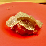 美会 - こちらは定番、大間の漬け鮪御飯　トリュフが香り立つ