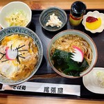 Owariya - 親子丼と温そばセット_¥1,100