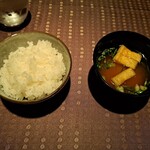 瀬里奈 - 魚沼産コシヒカリご飯とお味噌汁です。