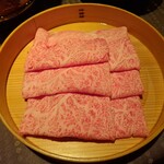 瀬里奈 - 熊本県産の特選牛リブロースのしゃぶしゃぶ肉・その３です。