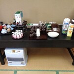 菊水荘 - 朝食会場のカウンター