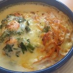 cafe Verde - ドリアとパスタのハーフ＆ハーフ。カロリー高し！でも美味し！