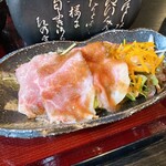 一水庵 - ローストビーフで、左手ぐー