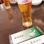 菜香新館 - 生ビール850円（税込）×２