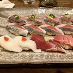 すし酒場 魚あるき - エンガワも脂が乗って美味しかったぁ…