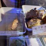 Milk cafe - ベーコンチーズ300円と焼き芋300円