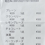 Milk cafe - 本日のお会計