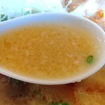 喜多方 満喜 - 白味噌スープ