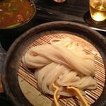 山元麺蔵 - 京カレーつけ麺(冷)
                                ここは9割が女性客、イケメン店主がお目当てですか〜？(笑)