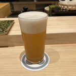 Sushi Shimizu - 生ビールで乾杯‼️