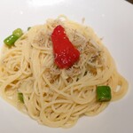 オステリア サクラ - ちりめん山椒と伏見とうがらしのスパゲティ(1,230円)