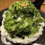 蕃 YORONIKU - デザートのかき氷。生粋と違って選べなかったです。ただ、宇治抹茶ミルクなので抜群の旨さ。