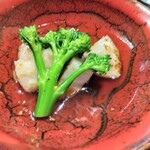 AQUA DINING CAFE 瓢黎 - 白石蓮根のグリルと里芋の餡掛け(柚子胡椒風味)