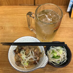 鉄板酒場 鐵一 - 鉄板酒場 鐵一 ヤエチカ店 ちょい飲みセット\720