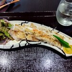 AQUA DINING CAFE 瓢黎 - 豚バラのグリル白髪ネギとポン酢で