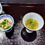 AQUA DINING CAFE 瓢黎 - 蕪のすり流しとブリ入りポテトサラダ