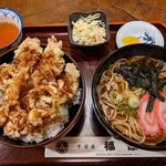 Sobadokoro Fukuzumi - そばとっぱち丼セット