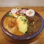 ハジカミ - 「バターチキンカレー」×「牛豚キーマカレー」