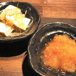 串吉 - 付出し　大根おろしと豆腐サラダ(ナムル風)(2013.5)