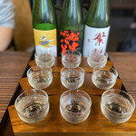 うなぎの原田 - 日本酒飲み比べ