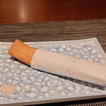 私房菜 きた川 - 蓮根、花咲ガニ、帆立の春巻き